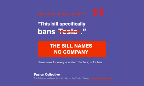 Tesla Calls It a Ban. The Bill Names No Company.
